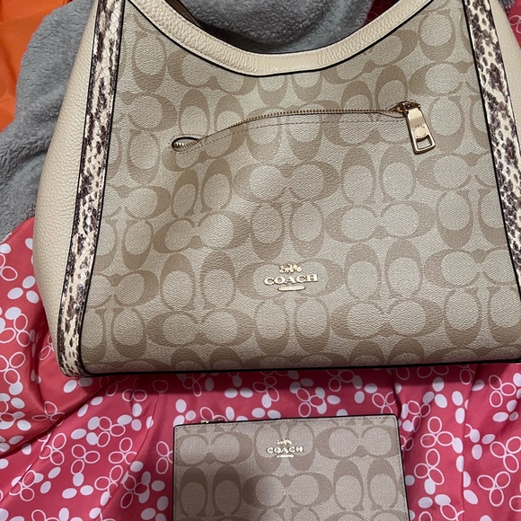Other - Medium tan Coach purse with matching wallet